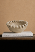 Large bowl plate begie glazed