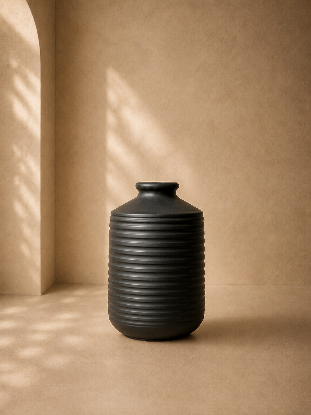 Large vase matte glazed