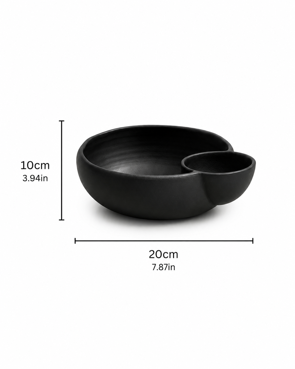 Black glazed bowl