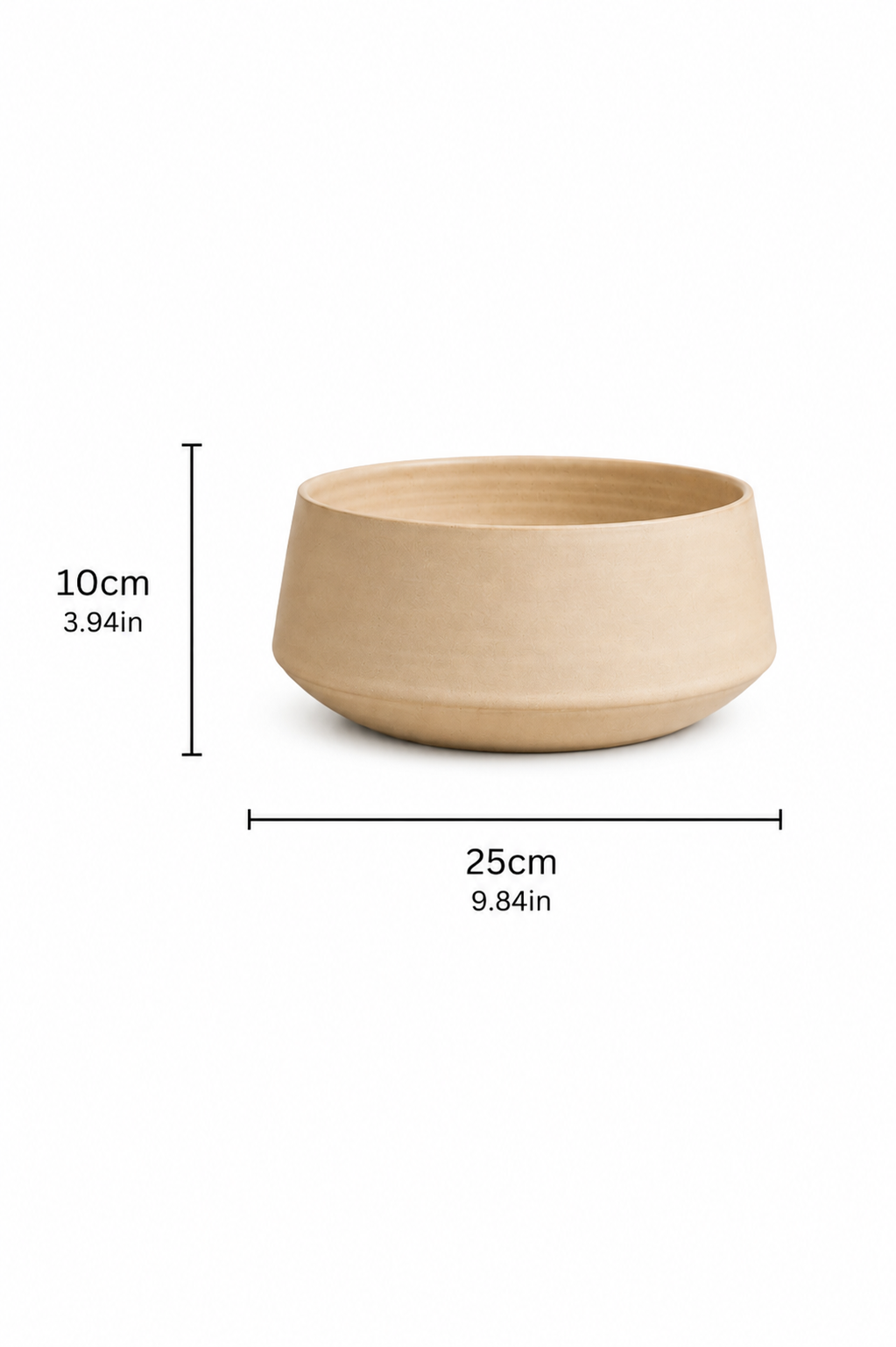 Bowl plate begie matte