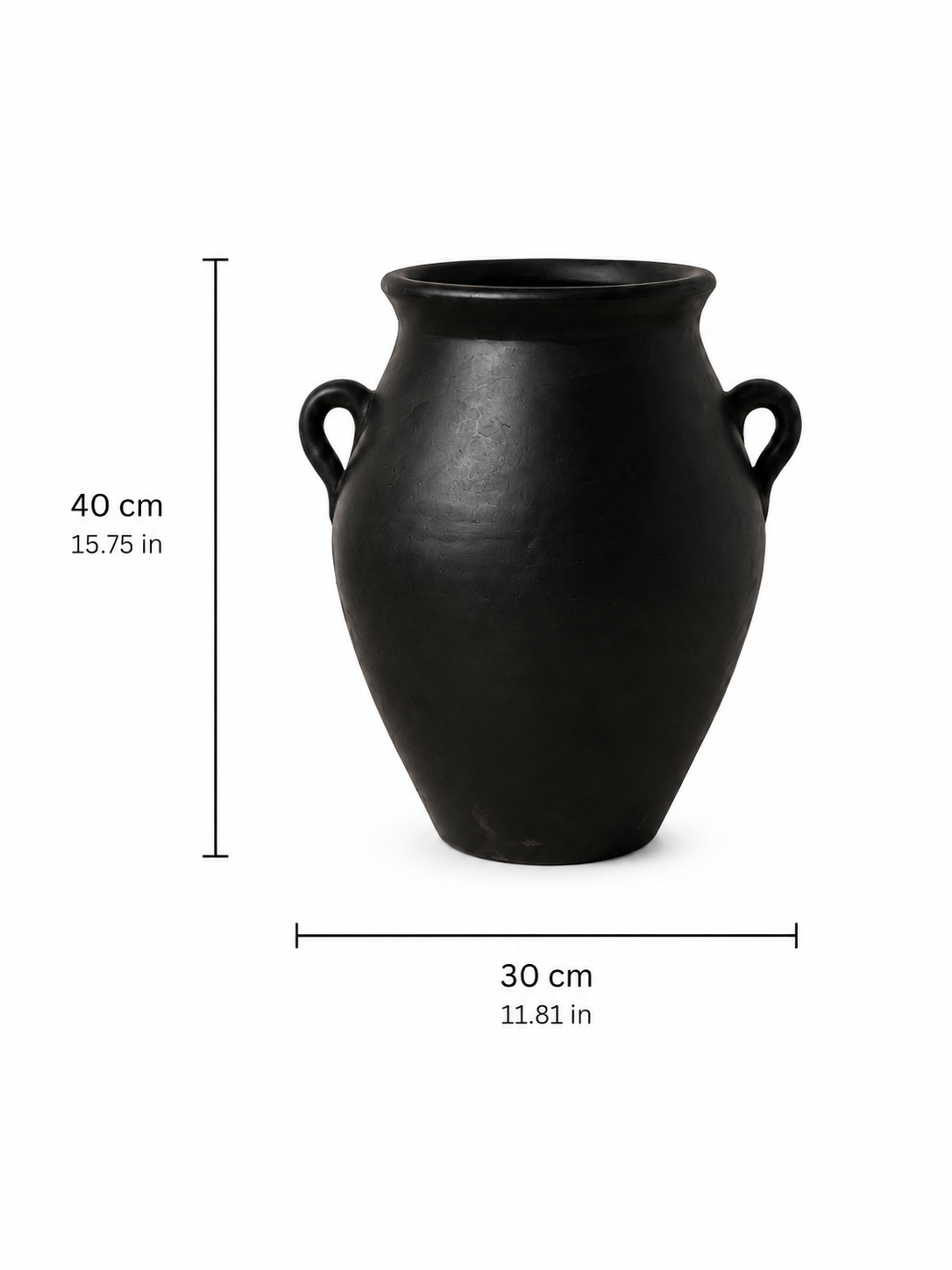Large vase matte glazed