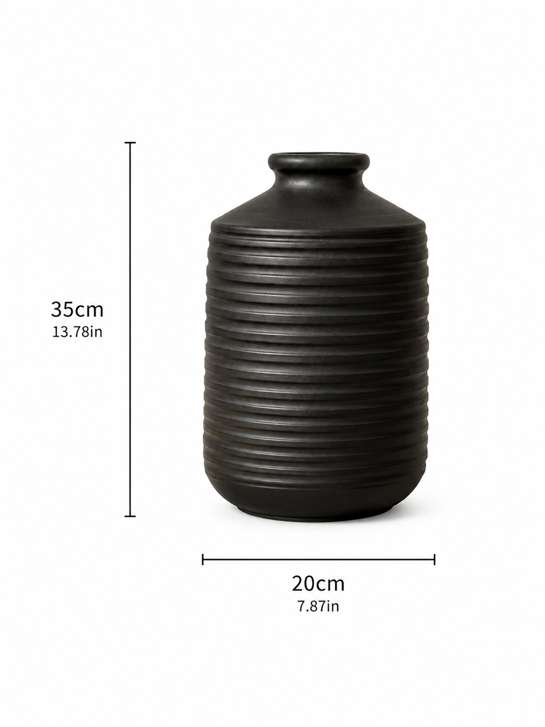 Large vase matte glazed
