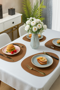 Modern Faux Leather Table Placemats