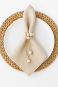 Handmade Wooden Bead Napkin Ring