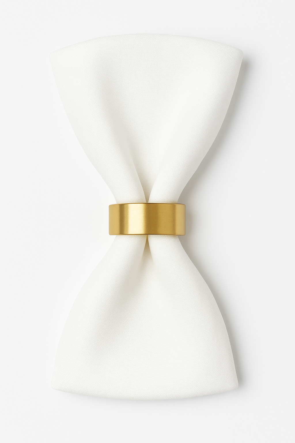 Geometric Gold Napkin Rings